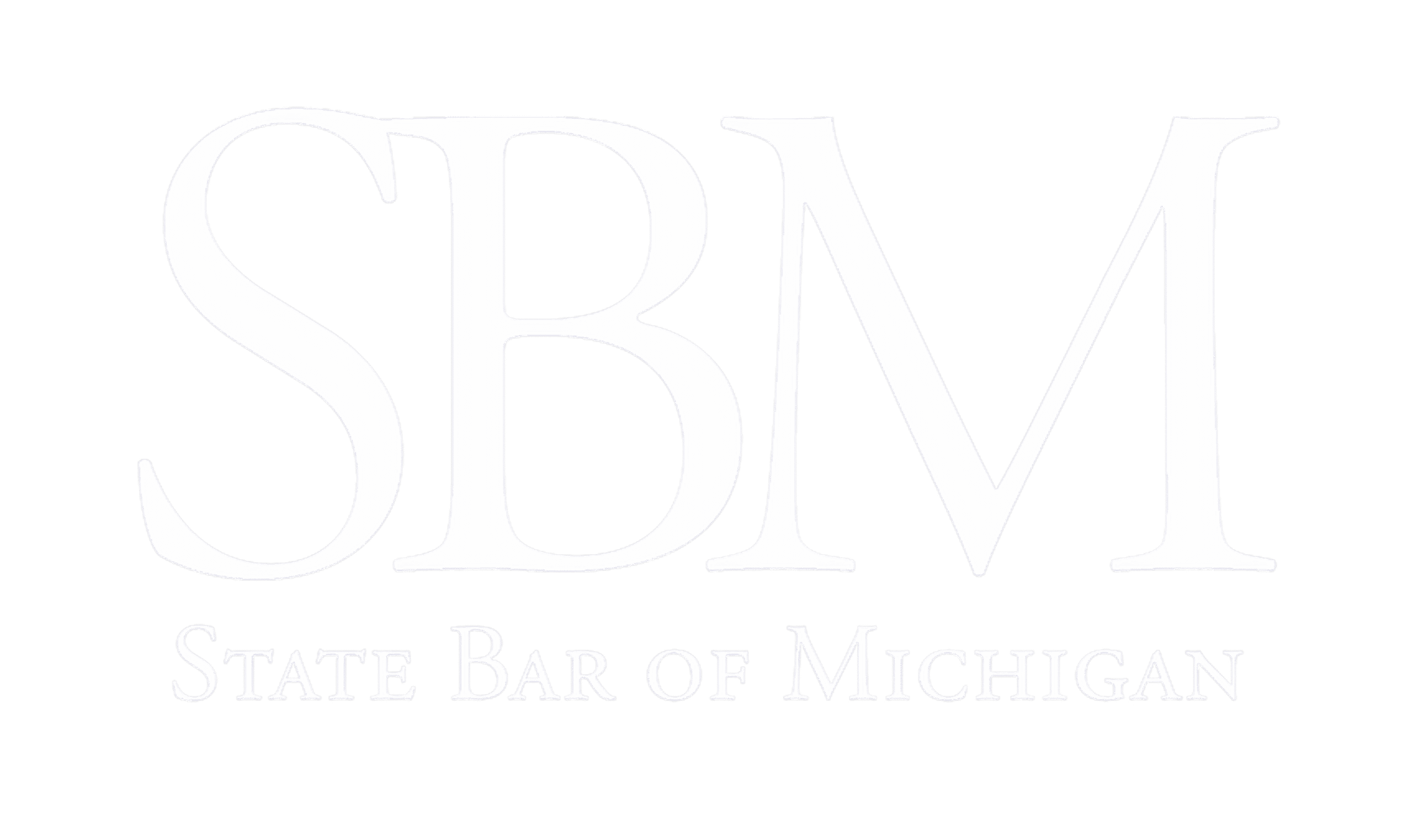 Faint white letters SBM and smaller text below on a light gray background, with low contrast making the text difficult to read.